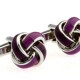Shipping Knot Metal Cufflinks 极速Free Color Knwot Gold Desi