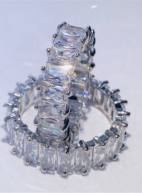 极速Ekopdee Luxury Band Zirconz Rings For Women Eternity Pro