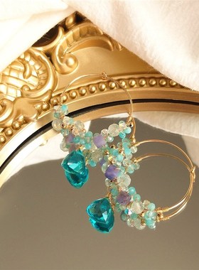 极速Lii Ji Tanzanite Amazonixte  Aquamarine Apatite Austrian