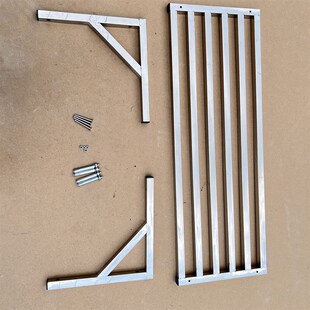 极速不锈a钢挂墙三角架置物架壁挂式支架沥水厨房长条加厚车库墙