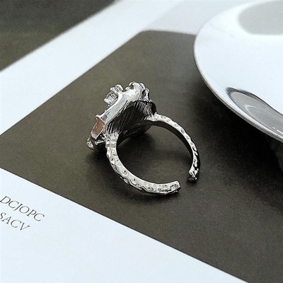 极速Opening adjustable ring for woNmen爱心戒指女开口可调节指