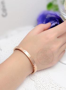 极速。Titanium steel rose gold 316L saw gearO men and women