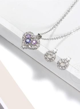 极速。Love circle suit  tend zircon combination sTuit star p