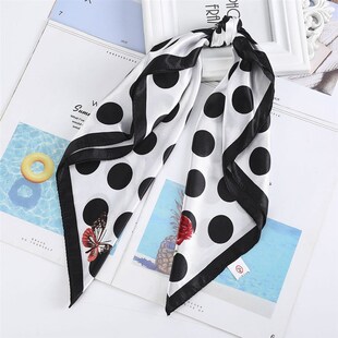 极速Haimeikang 60*60cm Square Silk Scarf Women RHeadband Fas