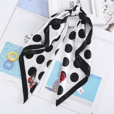 极速Haimeikang 60*60cm Square Silk Scarf Women RHeadband Fas