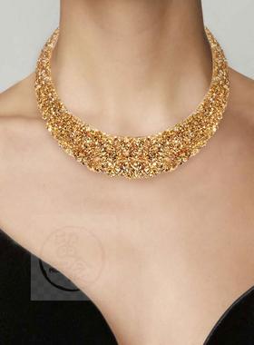 极速。Caollar fashion exaggeration metal false Collar Neckla