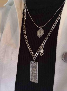 极速2020 Fashion Unisex Multilayer Hip Hop Long ChaiWn Neckl