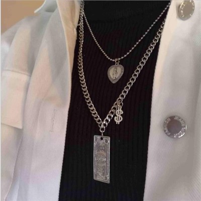 极速2020 Fashion Unisex Multilayer Hip Hop Long ChaiWn Neckl