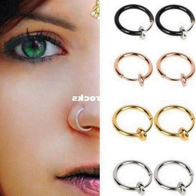 极速Hot Sale Multiuse New 1 pair Clip OJn Fake Nose Ring Ear