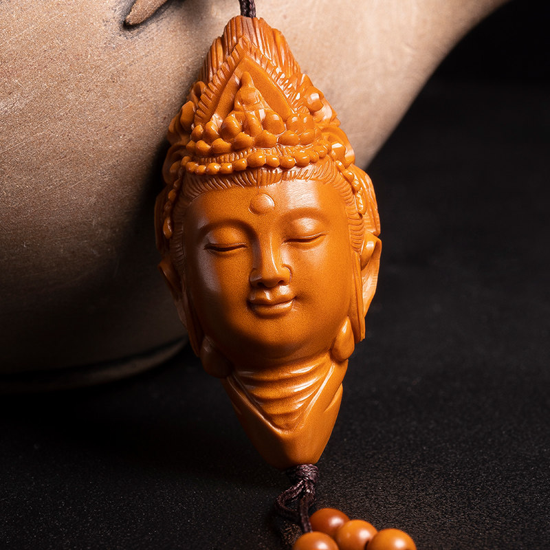 极速橄榄核单籽观音舟山名家纯手工雕刻大核把Q件男士文玩核雕单