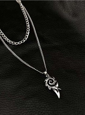 极速Allmatch titanium steel necklace earth cooQl dance coupl