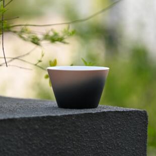 窑宝宣 渐层猪口杯 咖啡拉花杯奶咖杯手作高颜值咖啡杯出品杯220