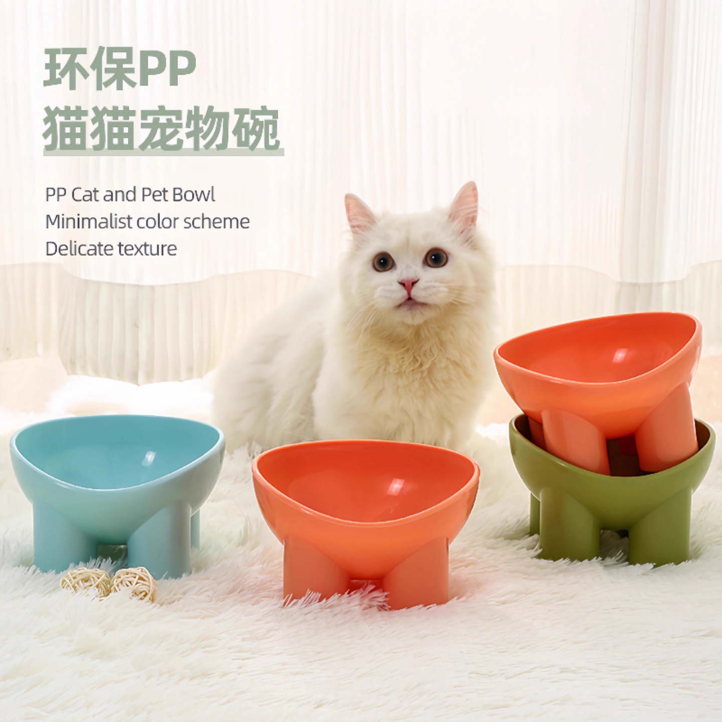家用粮碗狗食盆猫咪饭碗大口径