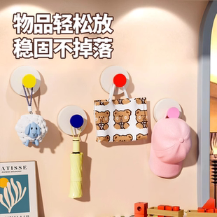 多巴胺吸盘挂钩浴室门后挂衣架卫生间挂毛巾厨房强力承重无痕粘贴