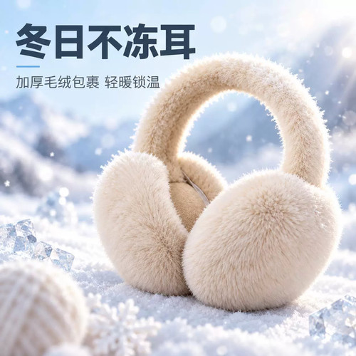 秋冬户外防冻毛绒保暖耳罩