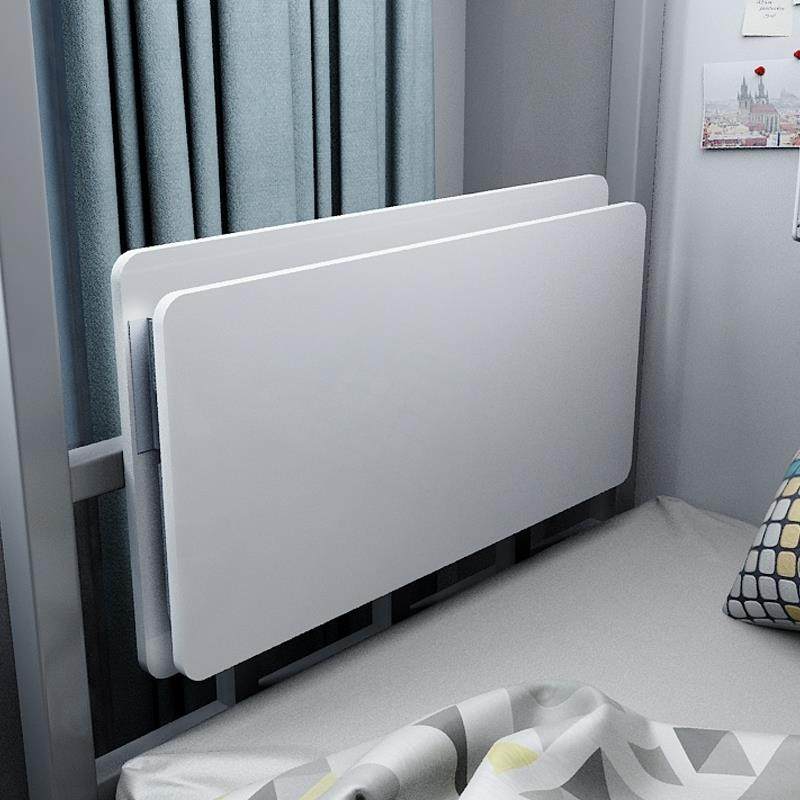 6R床上桌宿舍上下铺大学生悬空电脑桌可折叠学习桌侧边置物架小桌