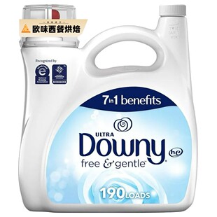 美国进口Downy softener当妮浓缩衣物柔顺剂无香温和型无香料色素
