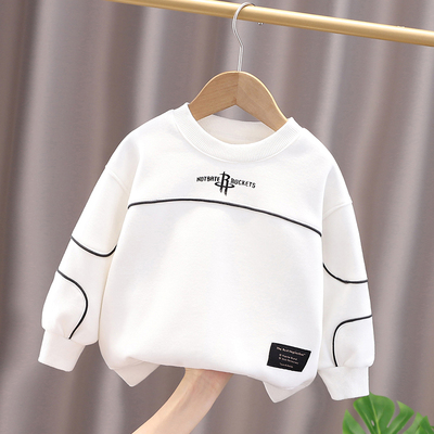 男童春秋打底衫小童加绒卫衣