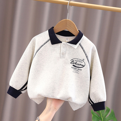 古卡恩男童加绒卫衣秋冬装