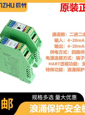 LBGS8032-EX二进二出模拟量输入、输出浪涌保护安全栅