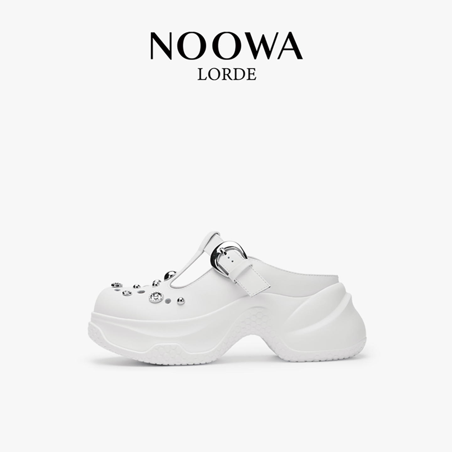 轻奢专柜款包头真皮时尚半拖鞋女