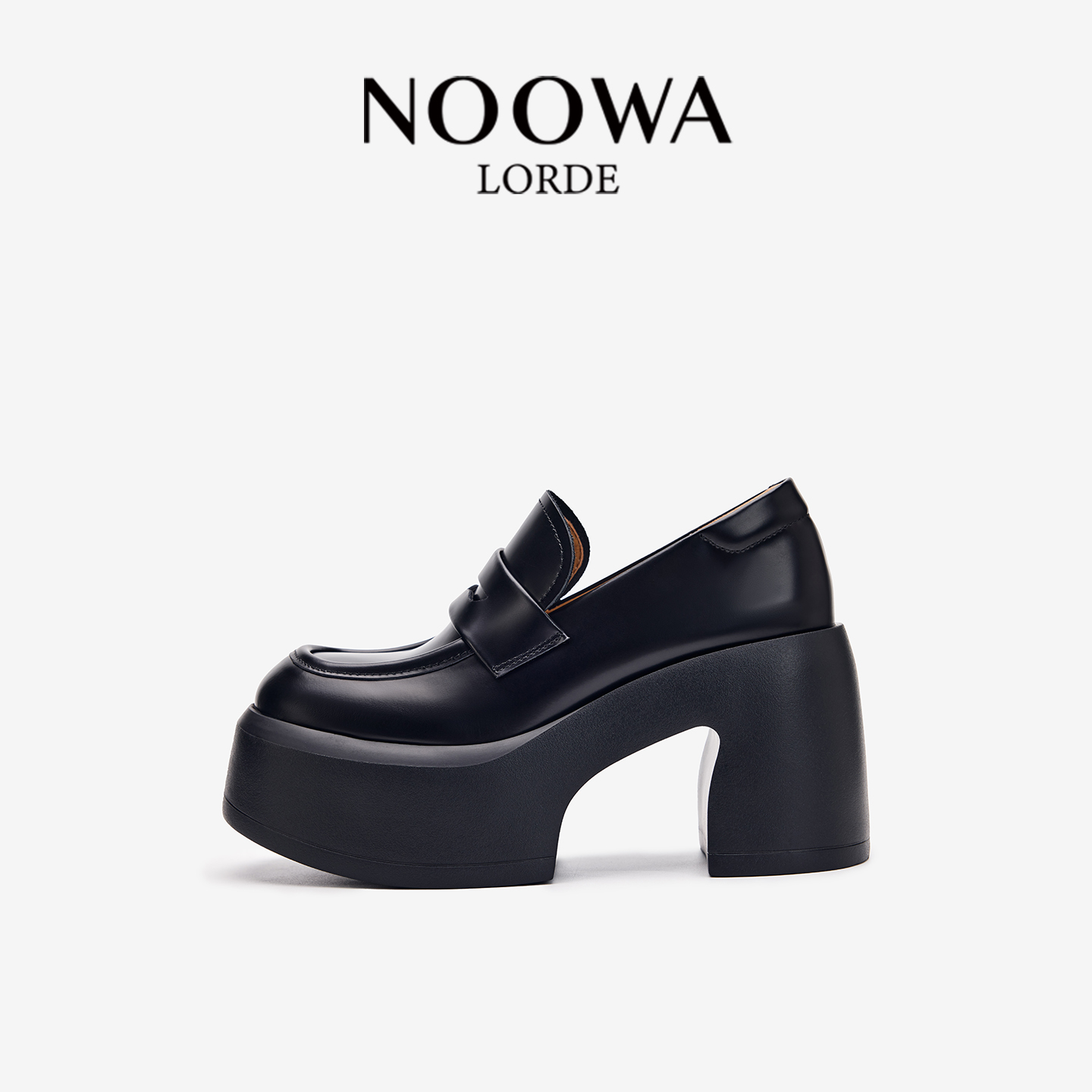 商场同款超厚底轻奢乐福鞋女