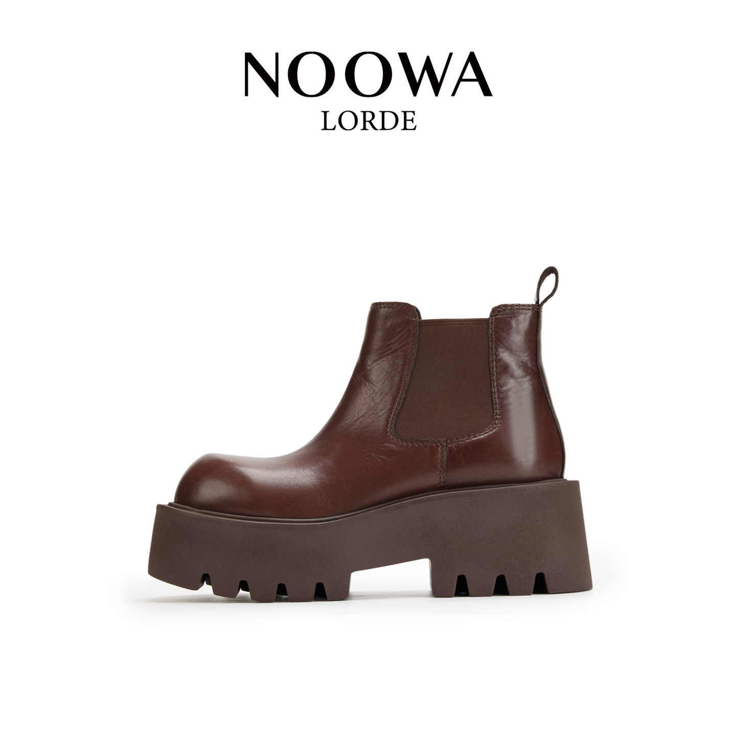 NOOWA小众厚底切尔西靴女2025秋冬款时尚真皮增高显瘦百搭烟筒靴,女鞋,切尔西靴,淘宝优惠券,粉丝福利购,淘宝优惠卷