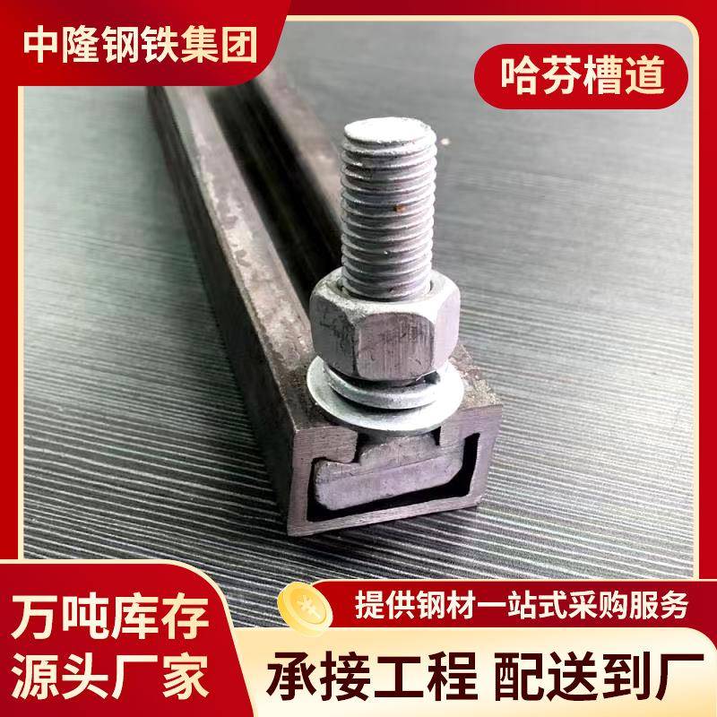 上海现货5234不锈钢哈芬槽碳钢38*2340*22槽道管廊管道预埋槽