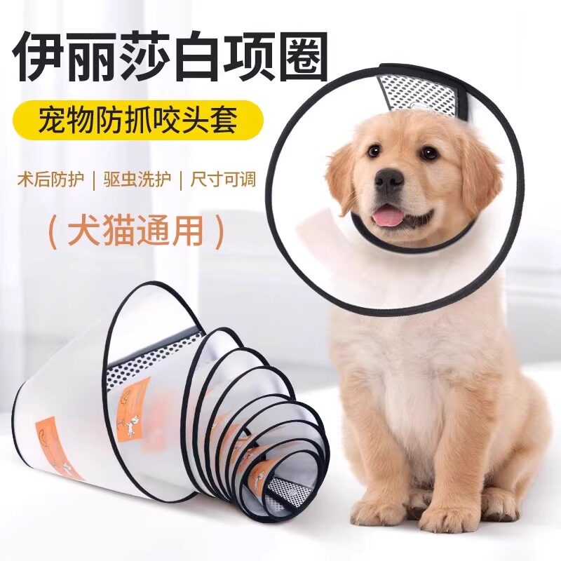 伊丽莎白宠物头套防舔防咬打针30图片