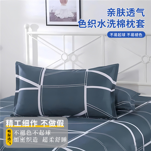 枕套家用一对装 48cmx74cm单个枕头套乳胶枕芯整头套40x60