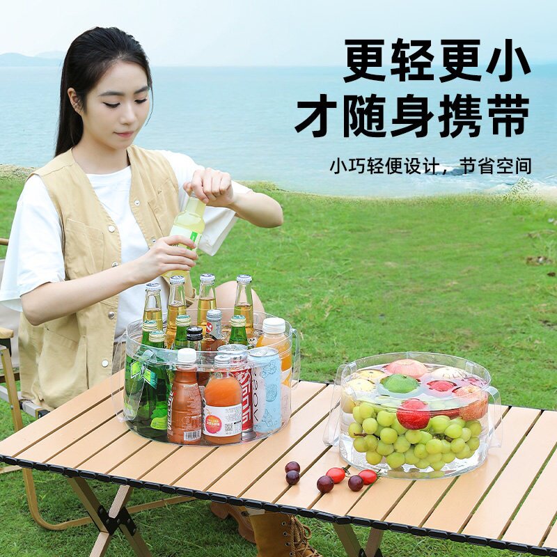 折叠盆一次性用品旅行神器便携式洗衣袋脸盆旅游水盆酒店水桶加厚