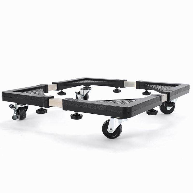 不锈钢冰箱移动底座 洗衣机底座移动架带轮子厨房置物架厂家