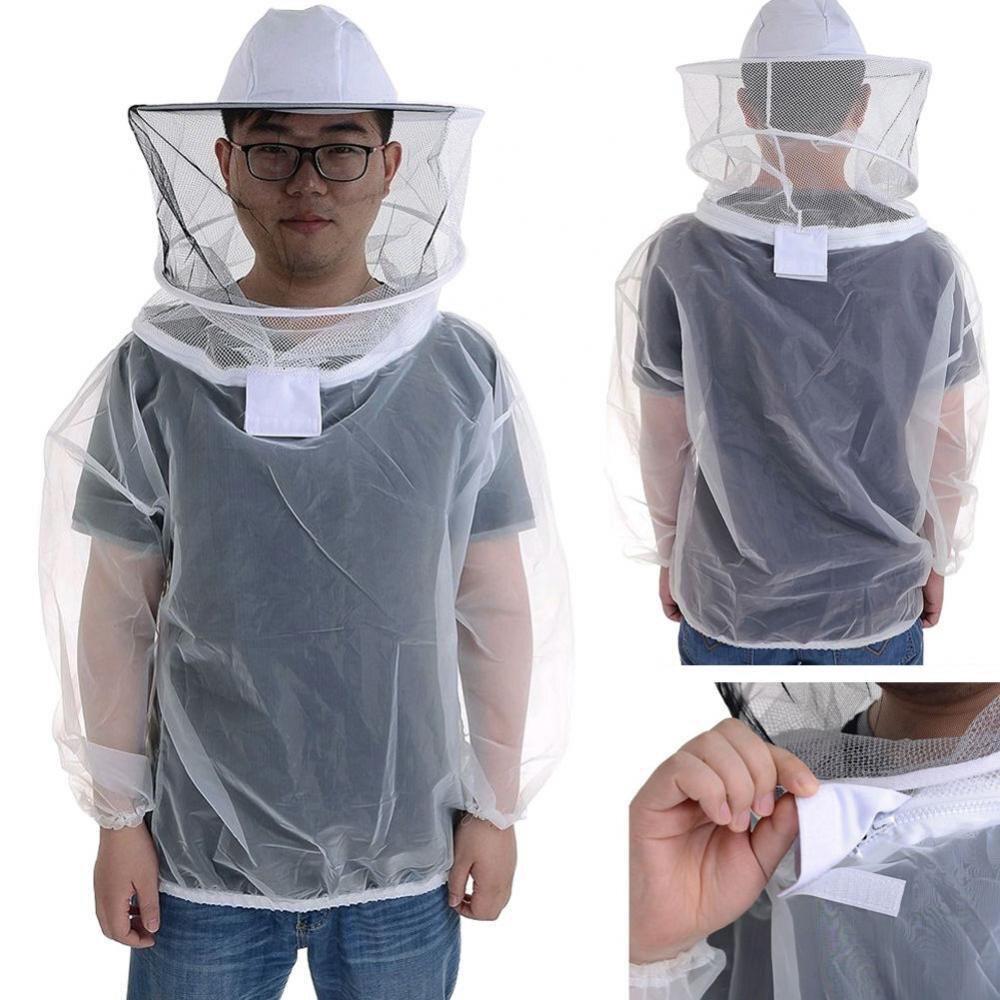 养蜂工具防蜂服透气蜂衣透明纱网空调衣蜜蜂防护衣帽子防蜂蛰防蜂