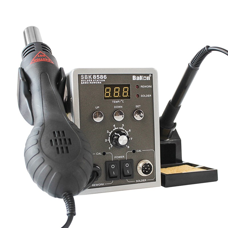 白光深圳SBK8586恒温拆焊台 SBK8586二合一热风枪 二合一热风焊台