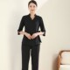 套装 新款 美容师工作服女高端美容院气质工服养生馆足疗技师服中袖