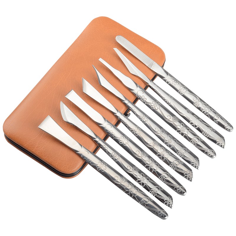 扬州三把刀修脚刀套装专业去死皮不锈钢指甲锉灰指甲刀炎甲沟扦脚