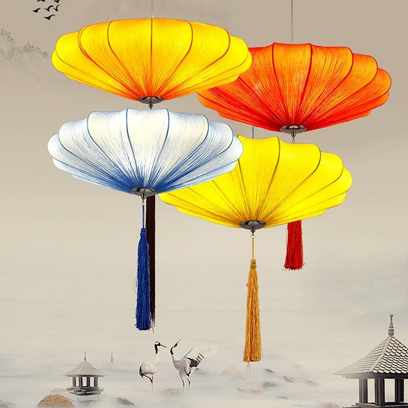 新中式吊灯酒店餐厅饭店茶楼仿古民宿火锅店宴会厅婚庆布艺红灯笼,家装灯饰光源,酒店/宴会厅/餐饮吊灯,淘宝优惠券,粉丝福利购,淘宝优惠卷