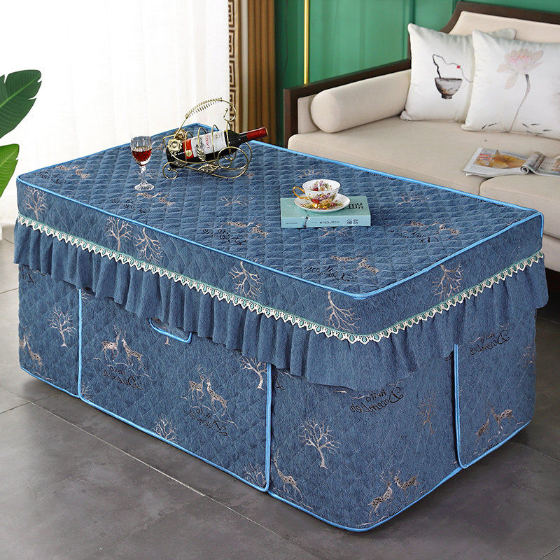 冬季新款电炉罩烤火罩加厚双面毛绒长方形壁纸套电茶几火炉罩被套,居家布艺,烤火罩,淘宝优惠券,粉丝福利购,淘宝优惠卷