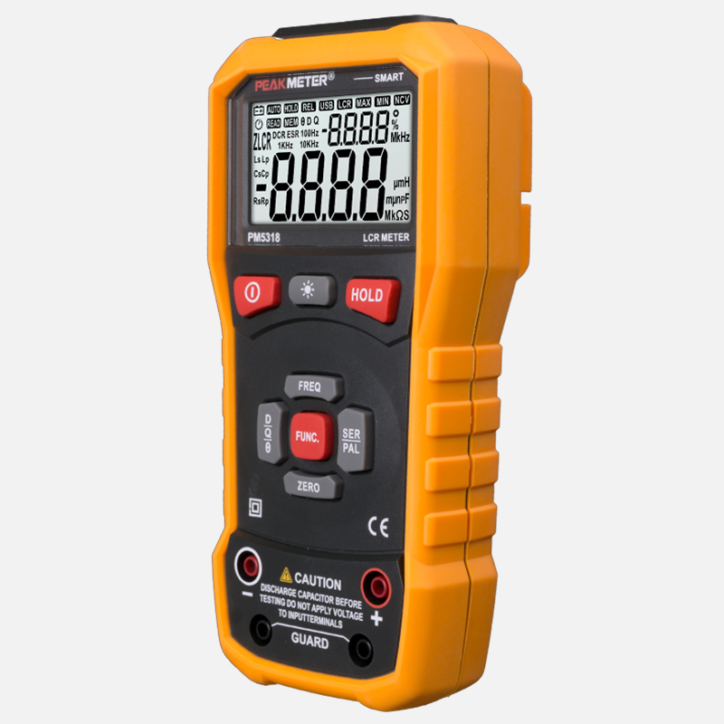 华谊PM5318手持式LCR数字电桥 电感电容电阻抗串并联四合一测量仪