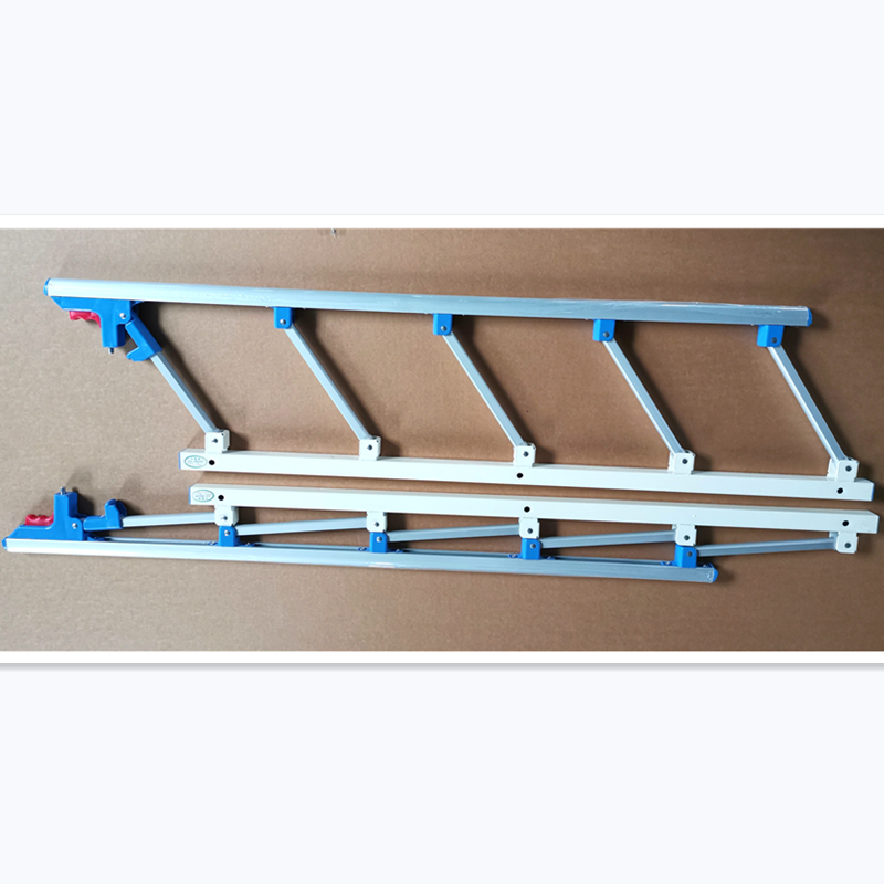 铝合金五档位护栏单双摇病床配件护栏围挡五挡位五柱四柱六柱加厚