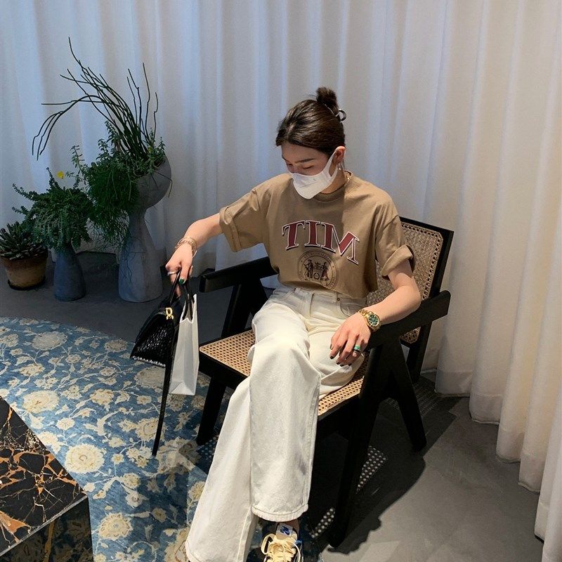 大码女装胖妹妹mm白色牛仔阔腿春夏薄款高腰宽松显瘦老爹裤200斤,女装/女士精品,大码裤装,淘宝优惠券,粉丝福利购,淘宝优惠卷