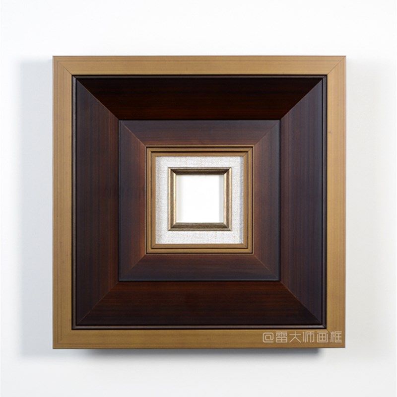 实木油画框外框相框架美式欧式复古典简约挂墙装裱中古线条镜定制