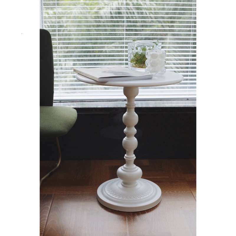 嘻物所 北欧铁艺复古极简约客厅沙发边几茶几设计边桌圆桌小户型