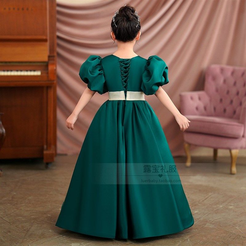 女童礼服绿色公主裙小女孩婚纱钢琴演奏演出服儿童高端主持晚礼服,童装/婴儿装/亲子装,儿童礼服,淘宝优惠券,粉丝福利购,淘宝优惠卷