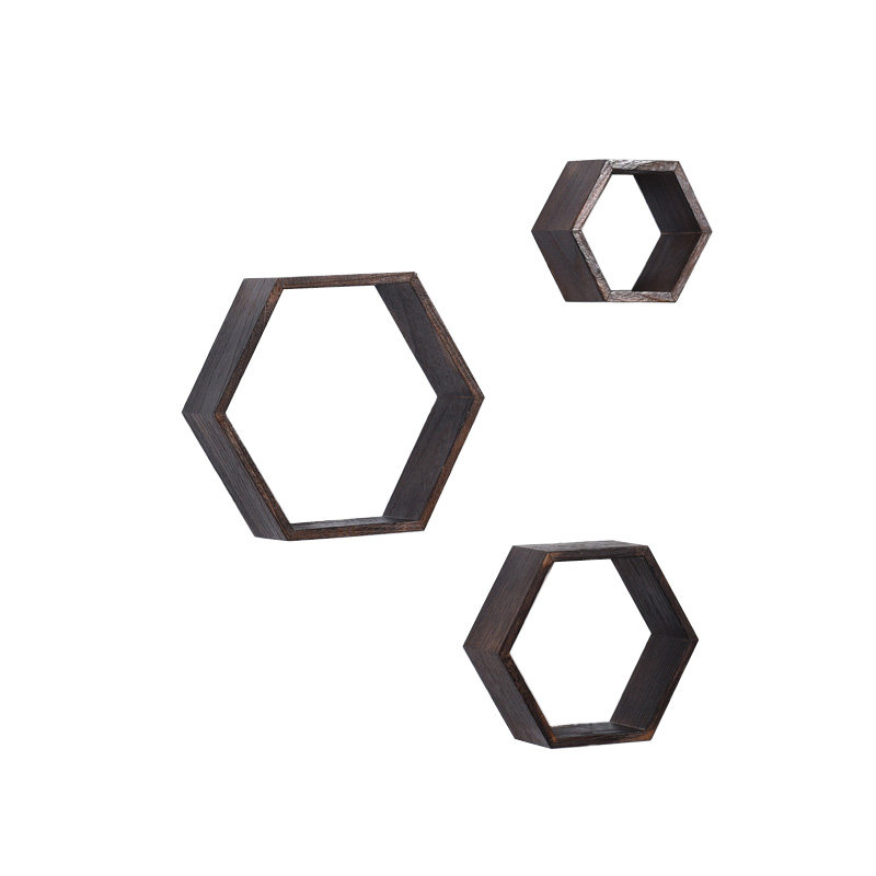 实木置物架创意格子电视背景墙装饰架墙壁挂架客厅壁挂隔板置物架