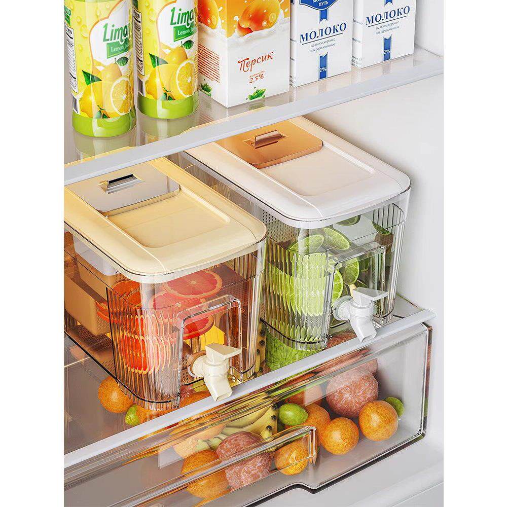 2026新款日本夏季冰箱冷水壶果汁带龙头滤网耐高温家用大容量凉茶