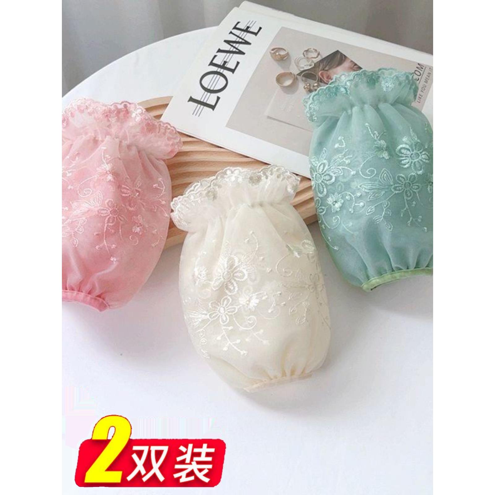 【行业热销】女士工作时尚袖套羽绒服专用双层韩版刺绣秋冬季干活