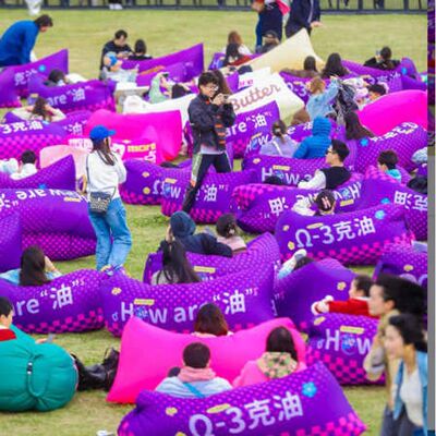 春季春游可折叠空气沙发床懒人沙发户外沙发充气沙发便携式睡袋