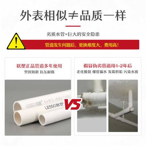 联塑pvc给水管配件法兰63 75 90 110自来水管材管件全塑法兰盘