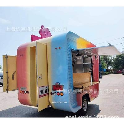 上海亿宝早餐车美食车移动房车景点观光车旅居车Food trailer出口